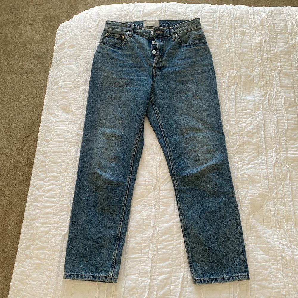 Madewell The 90's Cheeky Jean Organic Cotton Straight Leg Denim Medium Blue 27